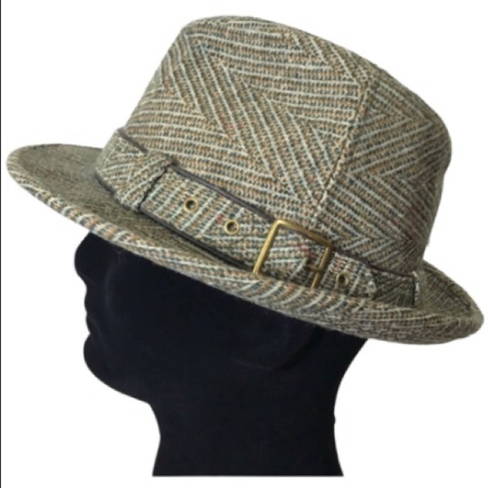 Vintage Charles Knox Tweed Fedora Hat